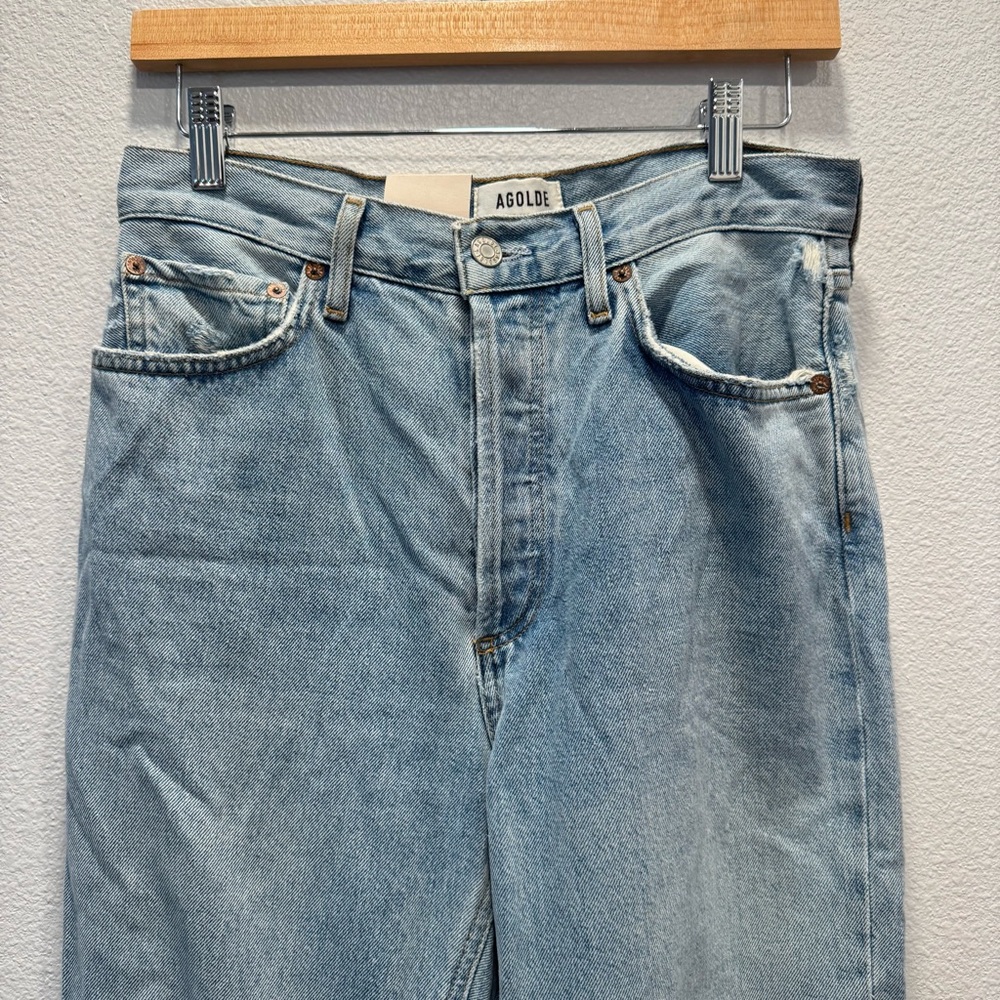 Agolde Women's Lana Jean in Denim Light - Picture 7 of 14
